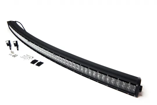 52.0 Inch LED Light Bar Double Row Curved Chrome Series Combo Flood/Beam 300W DT Harness 27,000 Lumens Southern Truck Lifts product image