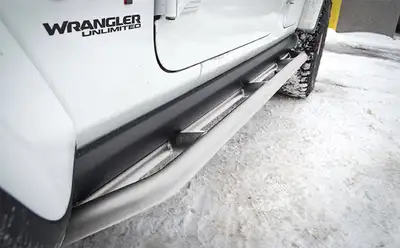 Steinjager Steinjäger Armor Wrangler JL 2018 to Present Rock Sliders 4 Door JLU Cloud White