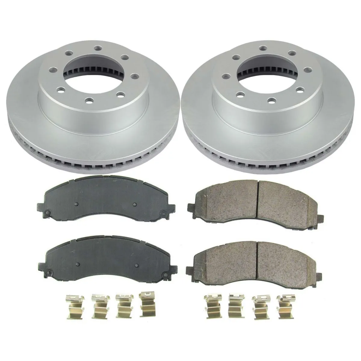 Z17 Geomet Coated Rotor Kit: Genuine Geomet Fully Coated Rotors; Ceramic Pads W/Hardware product image