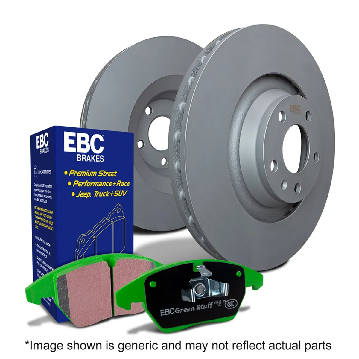 S14 Kits Greenstuff and RK Rotors SUV; Front; FMSI Pad No. D1273; Vented; 5 Bolt Holes; 302mm Dia.; 55mm Height; 28mm Thick; 72.1mm Center Hole Dia.; product image