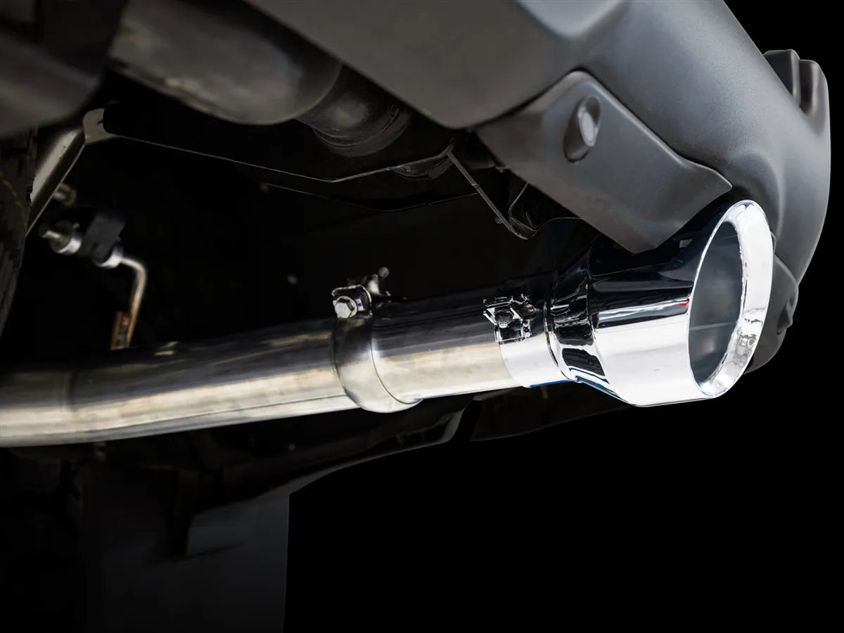 AWE 0FG Dual Rear Exit Catback Exhaust for 5th Gen RAM 1500 5.7L with bumper cutouts - Chrome Silver Tips product image