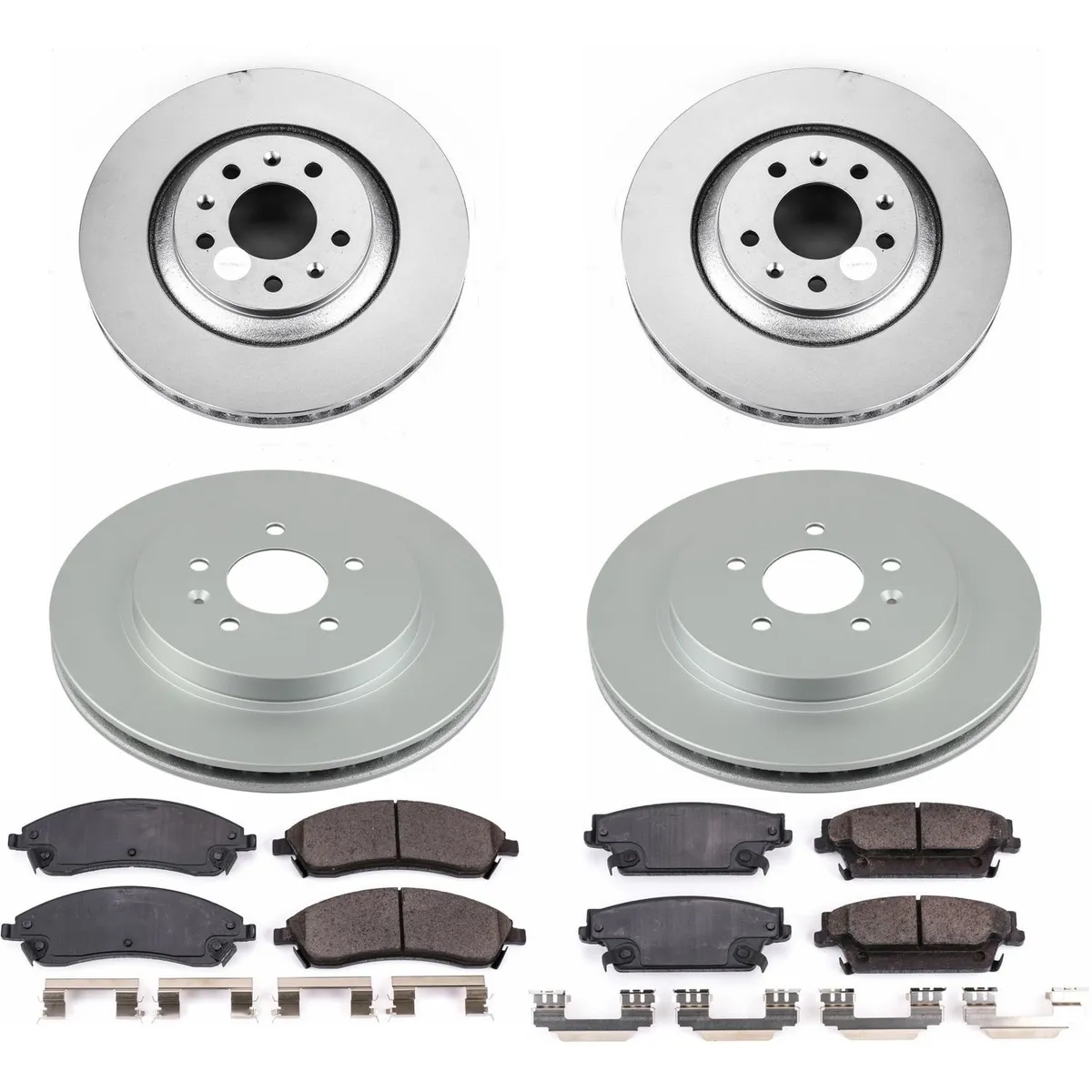 Z17 Geomet Coated Rotor Kit: Genuine Geomet Fully Coated Rotors; Ceramic Pads W/Hardware product image