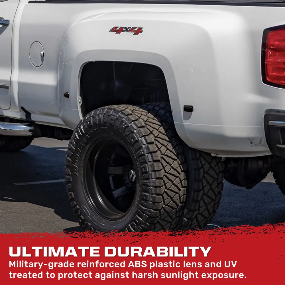 GMC Sierra & Chevy Silverado 15-25 (3rd & 4th Gen) Dually Fender Lights (4-Piece Set) - Multiple Lens & Colors product image