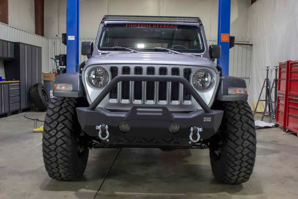 Fishbone Offroad Mako Front Bumper for 2018 & Up Jeep Wrangler/Gladiator FB22090 product image