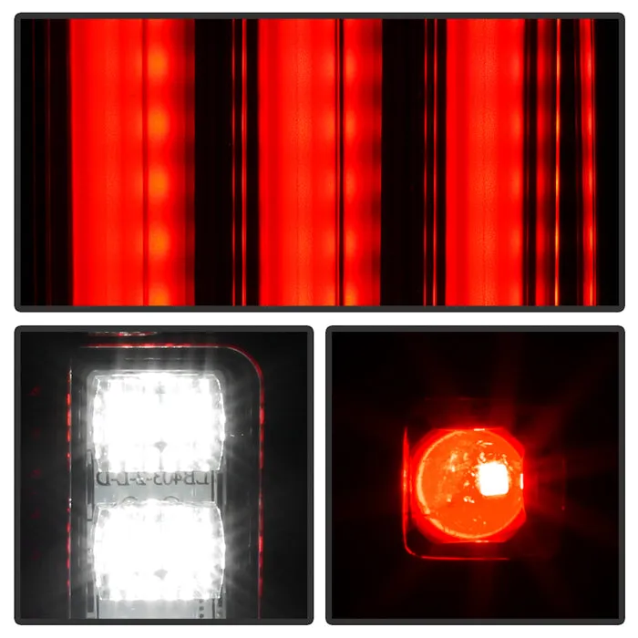 Jeep Wrangler (JK JKU) 07-18 Version 2 Light Bar Sequential Turn Signal LED Tail Lights - Red Clear product image
