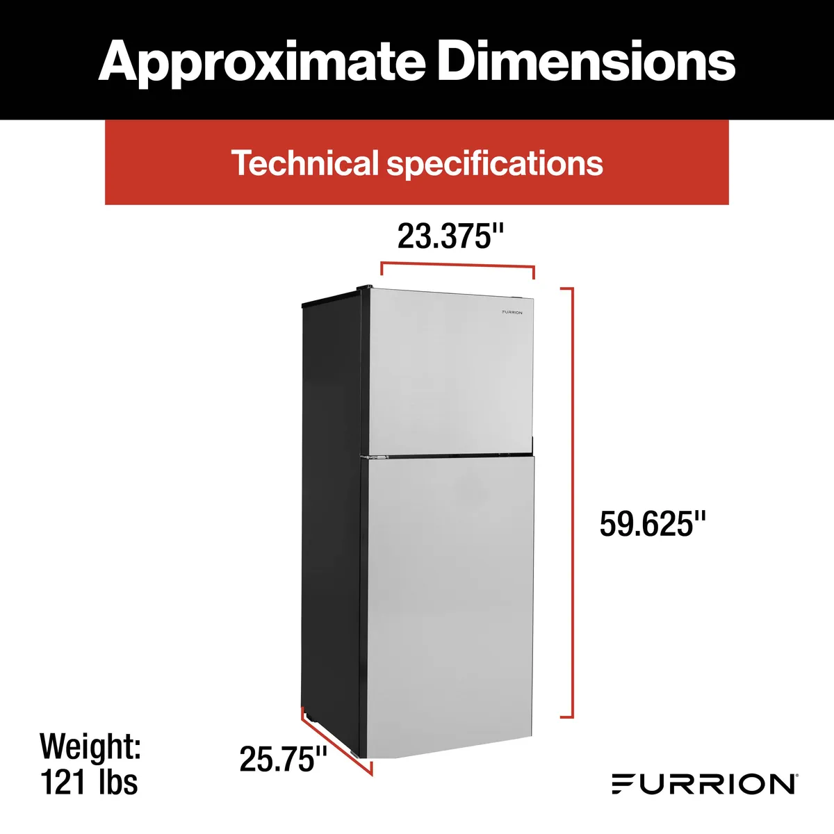 Furrion RV Refrigerator - 12V, 10.6 cu. ft. product image