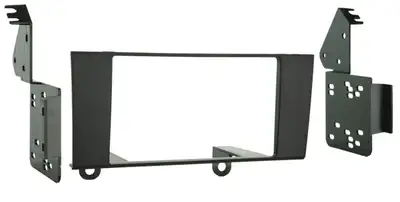 Metra Electronics Turbokits; Radio Installation Kit; Incl. Instr./Hardwre/Snap-In Iso Support System/Iso Trim Ring;for Double/Two Single Din;recessed Din Mnt;high-Grade ABS Plastic; Matte Black;
