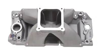 Edelbrock Manifold Bbc Short Deck Super Victor 565 Conventional Rect Port Heads