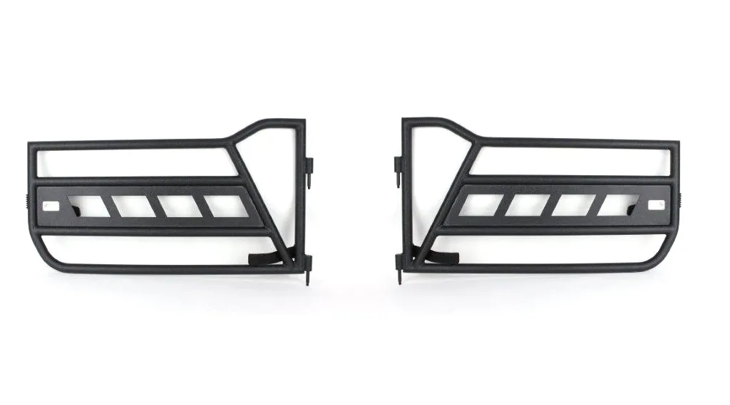 Black textured powder coat, Steel, Sold as a pair (Front tube doors only) product image