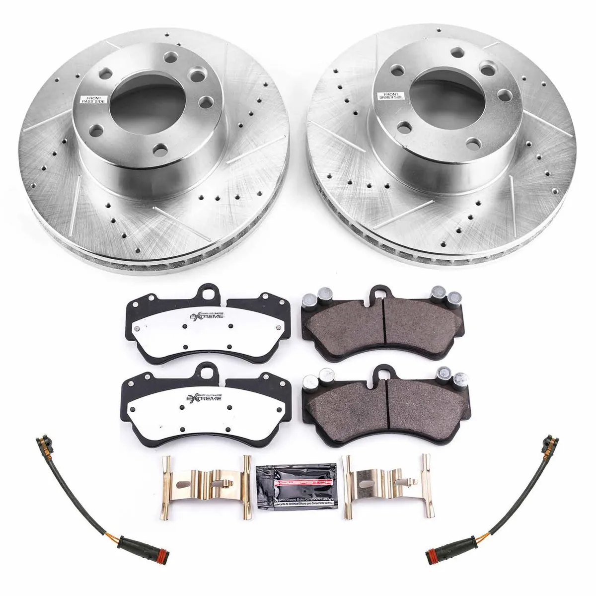 Z26 Street Warrior Upgrade Kit: Drilled/Slotted Rotors; Carbon-Fiber Ceramic Pads W/Hardware; Pad Sensors product image