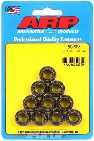 ARP Auto Racing Nuts 7/16-20 12pt Pk/10