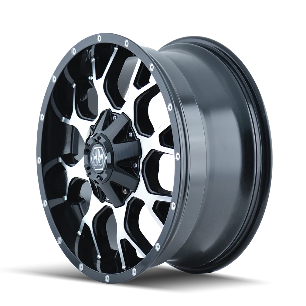 Warrior (8015) Black/Machined Face 20x9 6x5.5/6x135 0mm 108mm product image