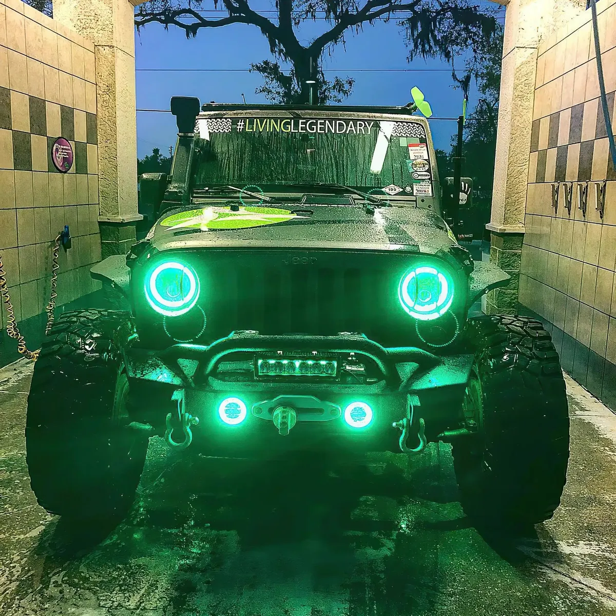 ORACLE Lighting 2007-2018 Jeep Wrangler JK LED Surface Mount Fog Light Halo Kit - White / No product image