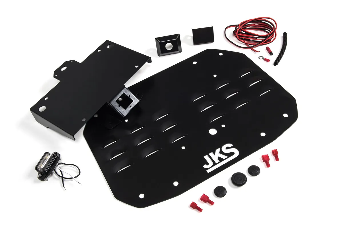 Tailgate Vent Cover with License Plate and Camera Mount Wrangler JL JKS Manufacturing product image