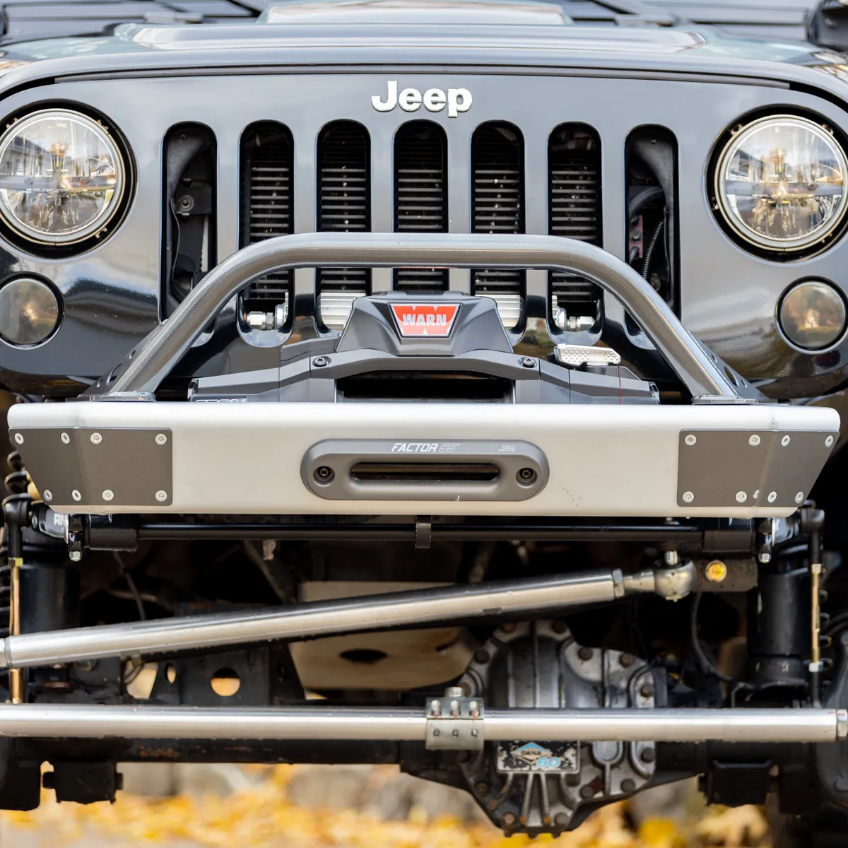 0718 Wrangler Legacy Front Bumper With Hoop Raw product image