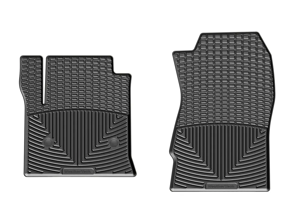 Black Front Rubber Mats Chevrolet Silverado 2014 + Fits Crew Cab and Double Cab; Fits 15 models only 2015 Tahoe product image