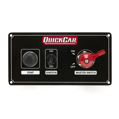 Quickcar Racing Products Ignition Panel w/ MSD & 1 Acc. Switch