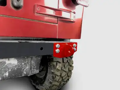 Steinjager Steinjäger Recovery and Towing Wrangler TJ 1997-2006 D-Ring Mounting Brackets Red Baron