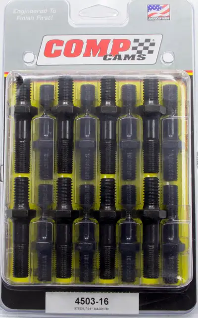 COMP Cams COMP Cams 4503-16 Magnum Rocker Stud Set w/ 7/16 Base Thread and 7/16 Rocker Thread
