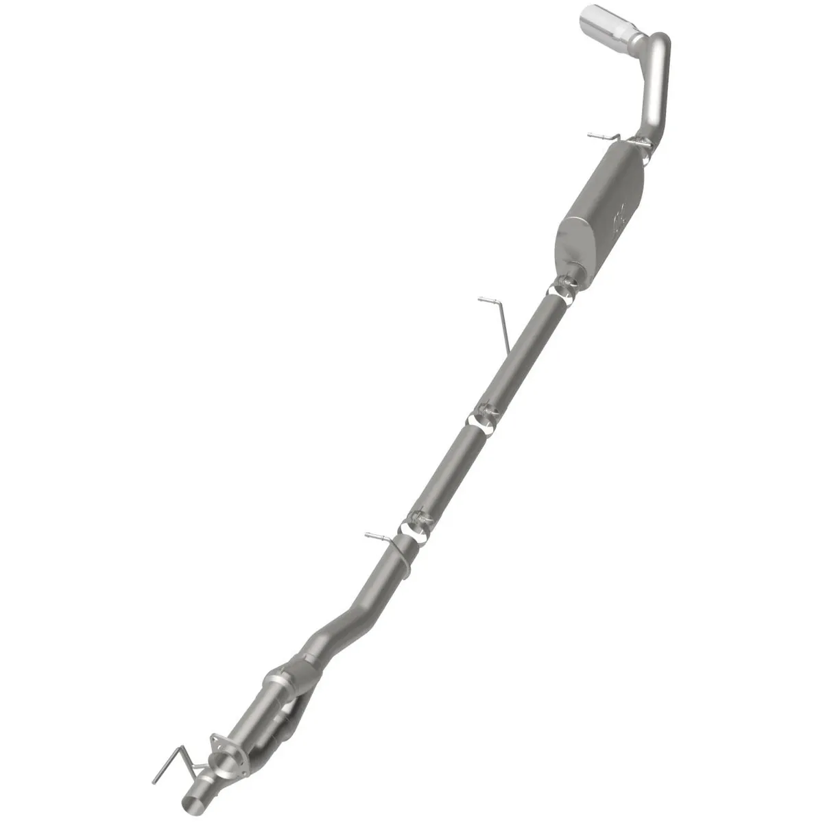 v8 6.2l; Extended/Crew Cab; 81.8in. Bed; Extended Cab; 98in. Bed5 x 8 x 22in. Muffler; 3.5in. Tubing; 5in. Polished Stainless Tip; Single Rear Side Exit Passenger Side product image