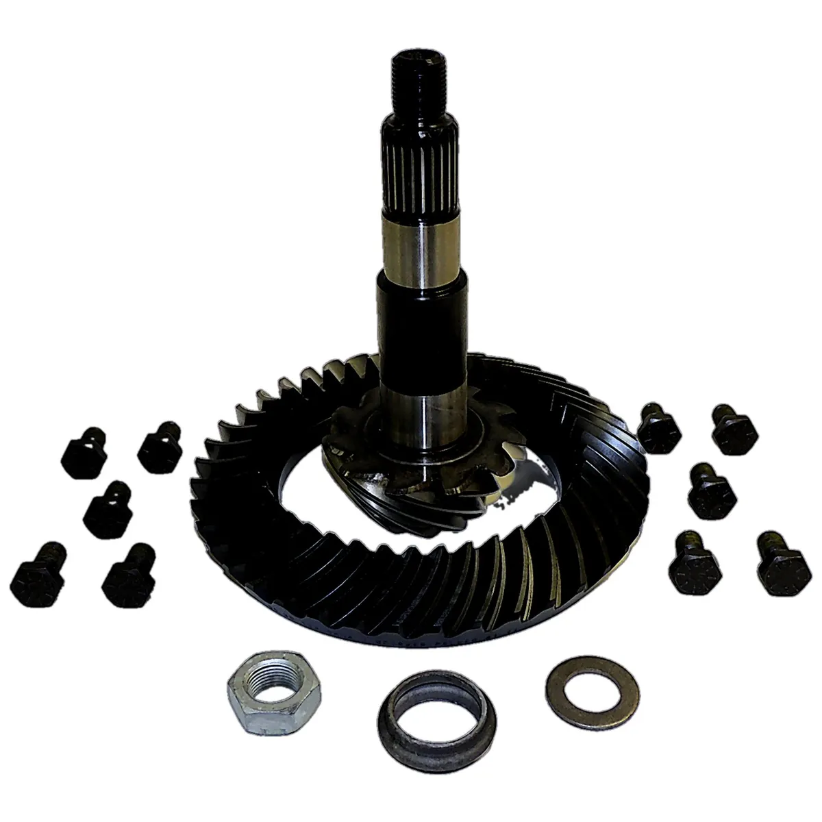 Differential Ring And Pinion; Rear; 3.73 Ratio; Incl. Ring And Pinion/Ring Gear Bolts/Crush Sleeve/Pinion Washer/Pinion Nut; product image