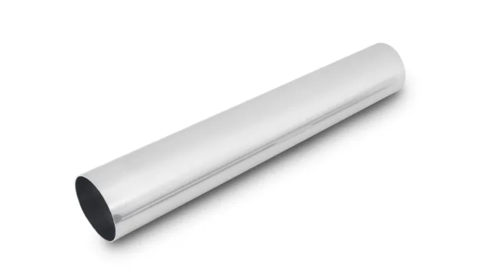 Straight Aluminum Tubing; 4.5 in. OD; 18 in. L; 2.3MM Wall Thickness; 6063 Aluminum; Polished; product image