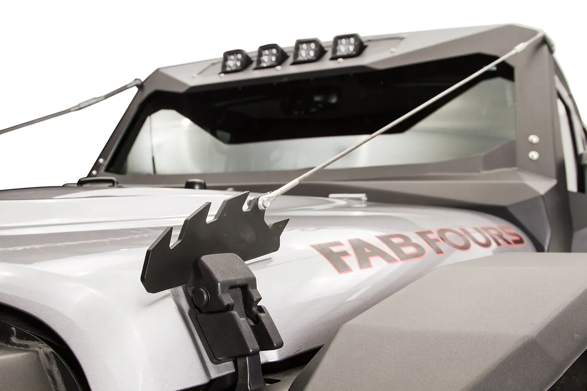 Fab Fours Limb Riser; For Vehicles w/Vi-Cowl; Matte Black Powder Coat;