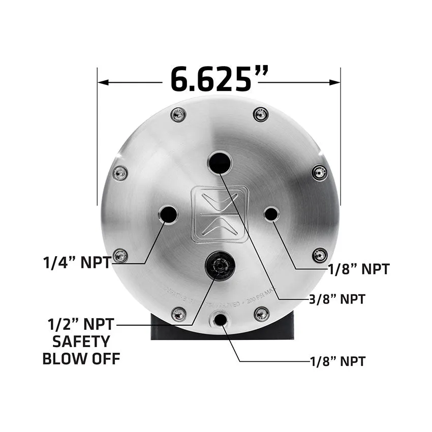 Endo Tank3gal Bolted Alum Air Tank W/Raw Finish product image