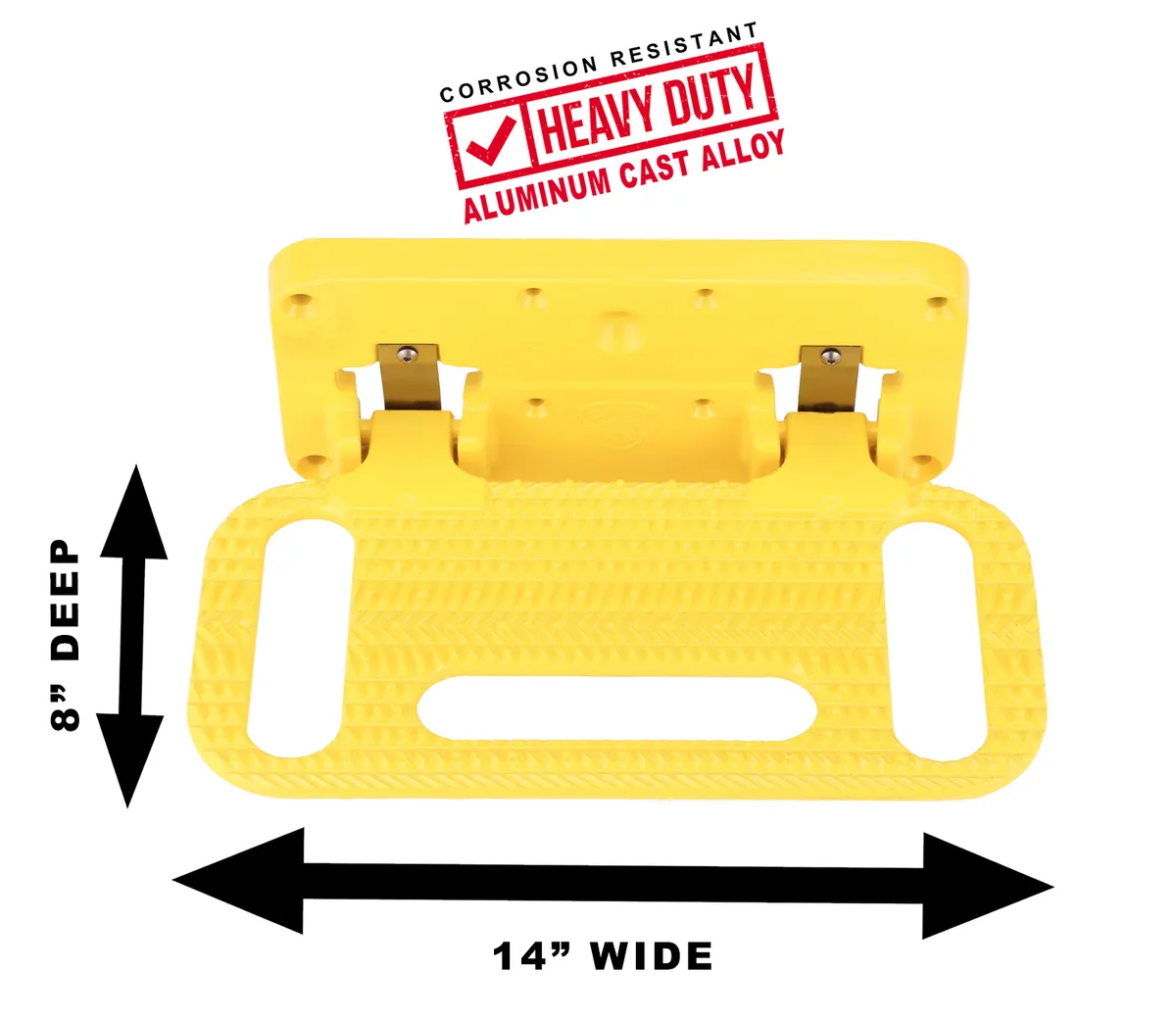 CARR - 193017 - HD Mega Step; Hitch Mount; LED Step Surf; XP7 Safety Yellow; Single product image