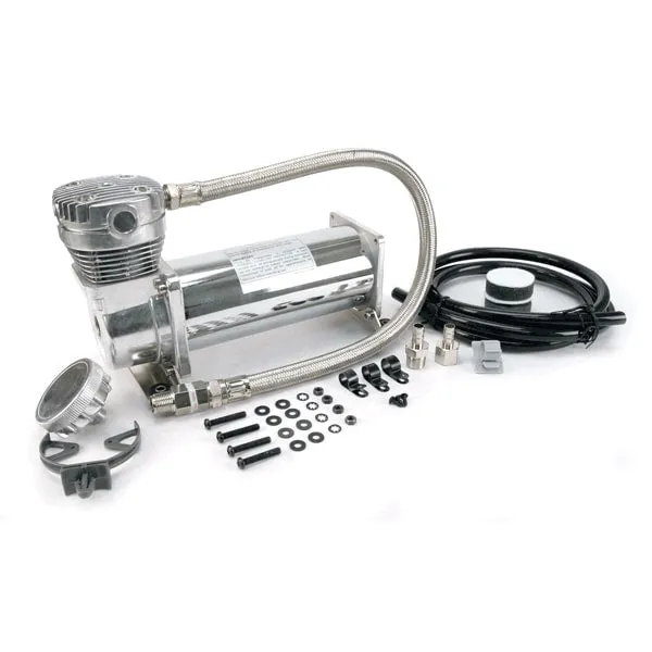 Viair Corporation "480c 200 PSI Chrome Compressor Kit, 3/8"" Port (12v, 100% Duty @ 100 Psi, 50% Duty @200 Psi)"