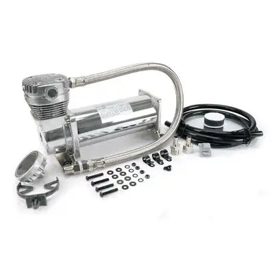 Viair Corporation "480c 200 PSI Chrome Compressor Kit, 3/8"" Port (12v, 100% Duty @ 100 Psi, 50% Duty @200 Psi)"