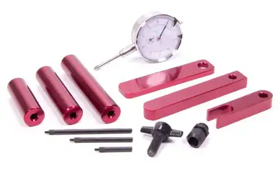 Proform Pinion Depth Setting Tool Universal Dial Indicator 0-1.000 Inch Range Reads in 0.001 Increment Billet Aluminum Red Anodized Proform