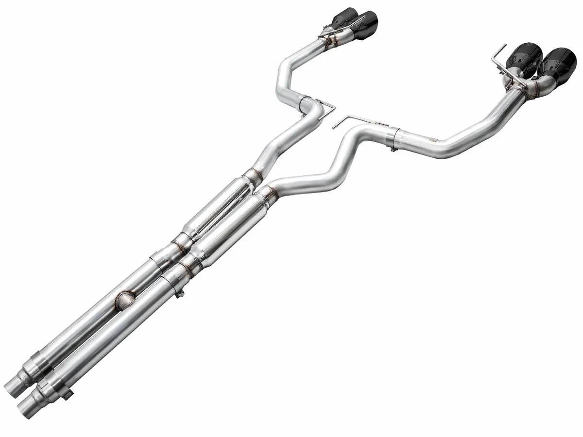 AWE SwitchPath™ Exhaust for S650 Ford Mustang Dark Horse - Quad Diamond Black Tips product image