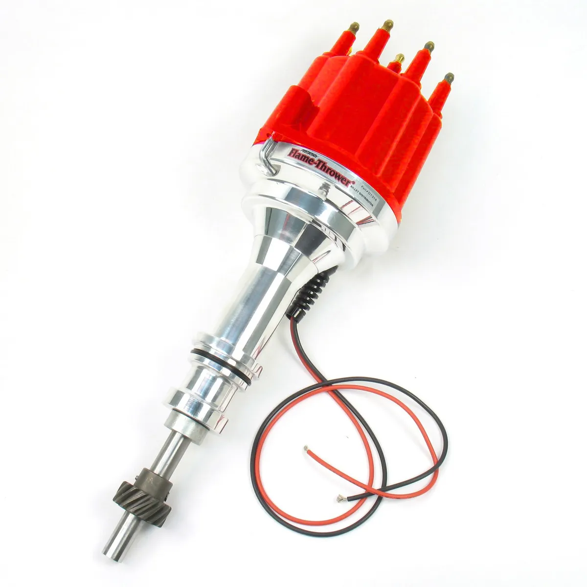 PerTronix Billet Distributor for Ford 351W Engines (Ignitor II) with Vacuum / Mechanical Advance - Black / Female - D131700 product image