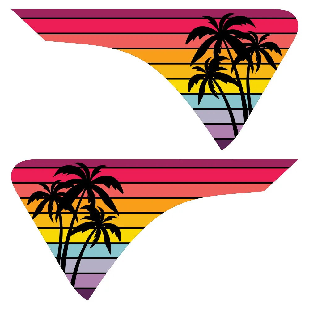 Palm Trees 2pc Vinyl Fender Decal product image