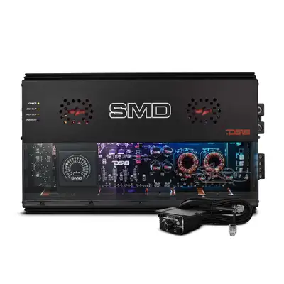 DS18 4-Channel | Class A|B | 2 x 1000 @ 4Î© Bridge | 4 x 500 @ 2Î© | 4 x 300 @ 4Î© Watts RMS | VM-1 Voltmeter Built-in | Digital LED Lights
