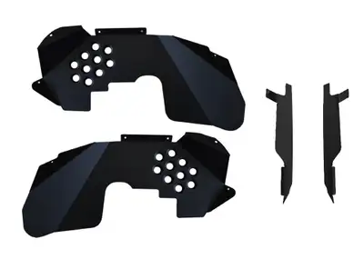 Steinjager Steinjäger Fenders Wrangler JK 2007-2018 Inner Front and Inserts Black