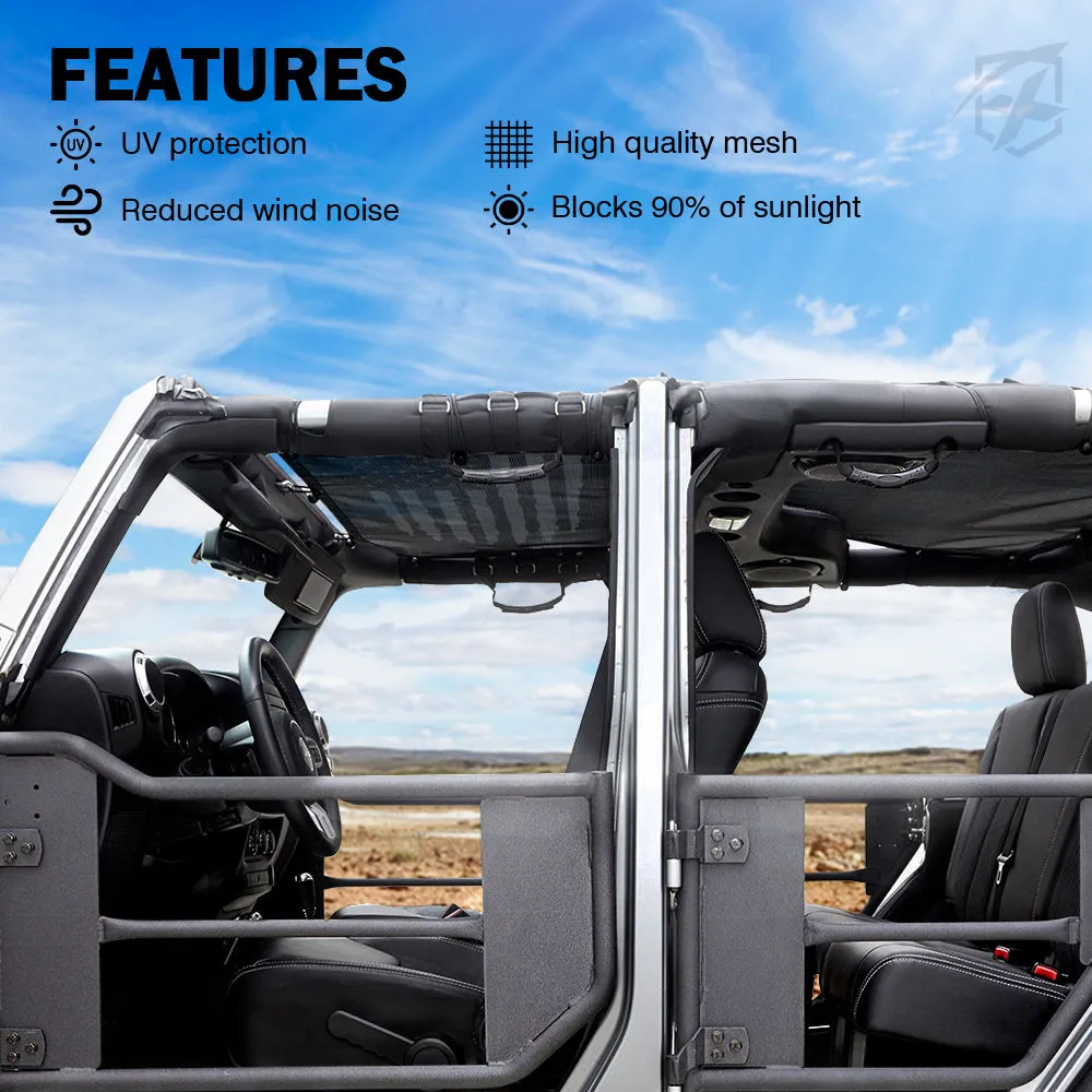 Jeep Bikini Mesh Sunshade Top for Wrangler JLU product image