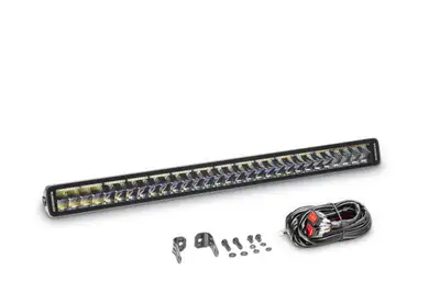 Go Rhino Go Rhino 753003012CDS Blackout Combo Series - DOUBLELINE 30 Double Row Light Bar w/Amber LEDs