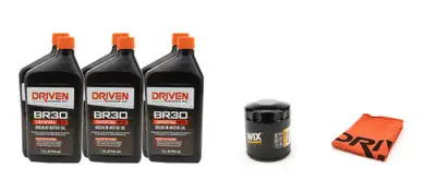 Driven Racing Oil GM Gen III 1997-2006 LS Small Block 6 Quart BR30 5W-30 Break-In Oil Kit
