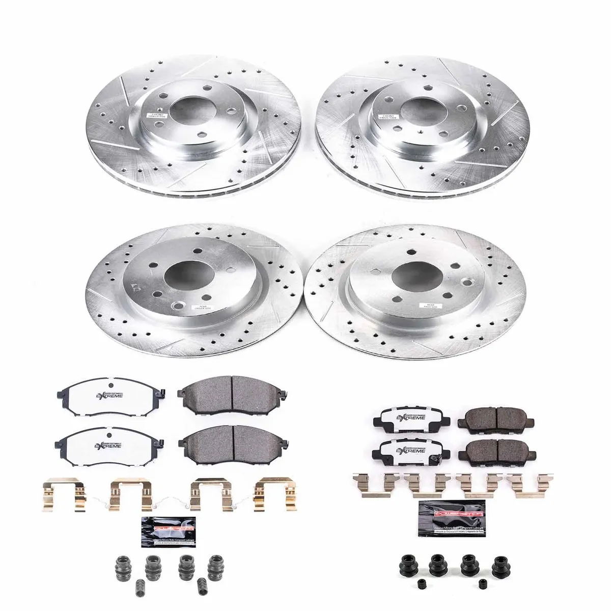 Z26 Street Warrior Upgrade Kit: Drilled/Slotted Rotors; Carbon-Fiber Ceramic Pads W/Hardware product image