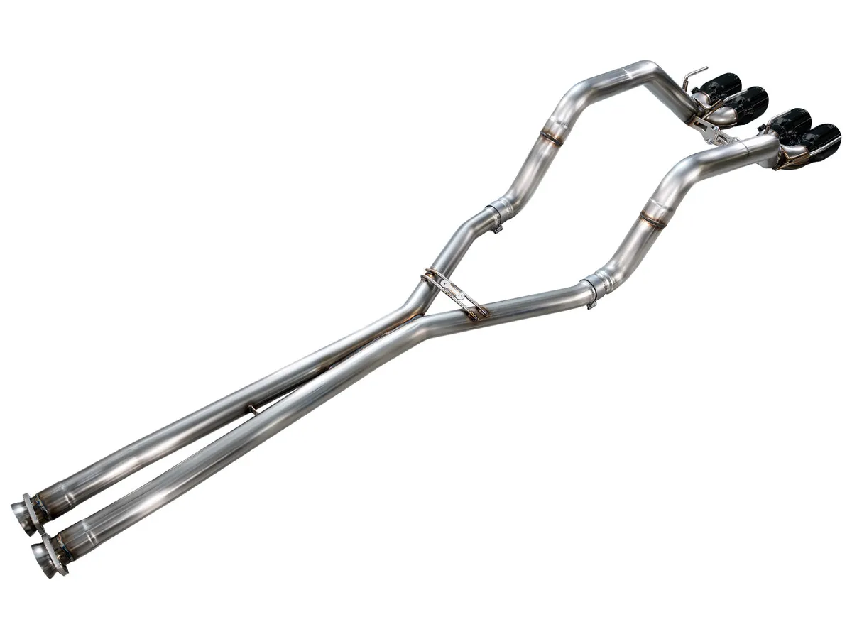 AWE Touring Edition Axleback Exhaust for C6 Chevrolet Corvette 6.0L (2005-2007) and 6.2L (2008) - Diamond Black Tips 3015-43660 product image