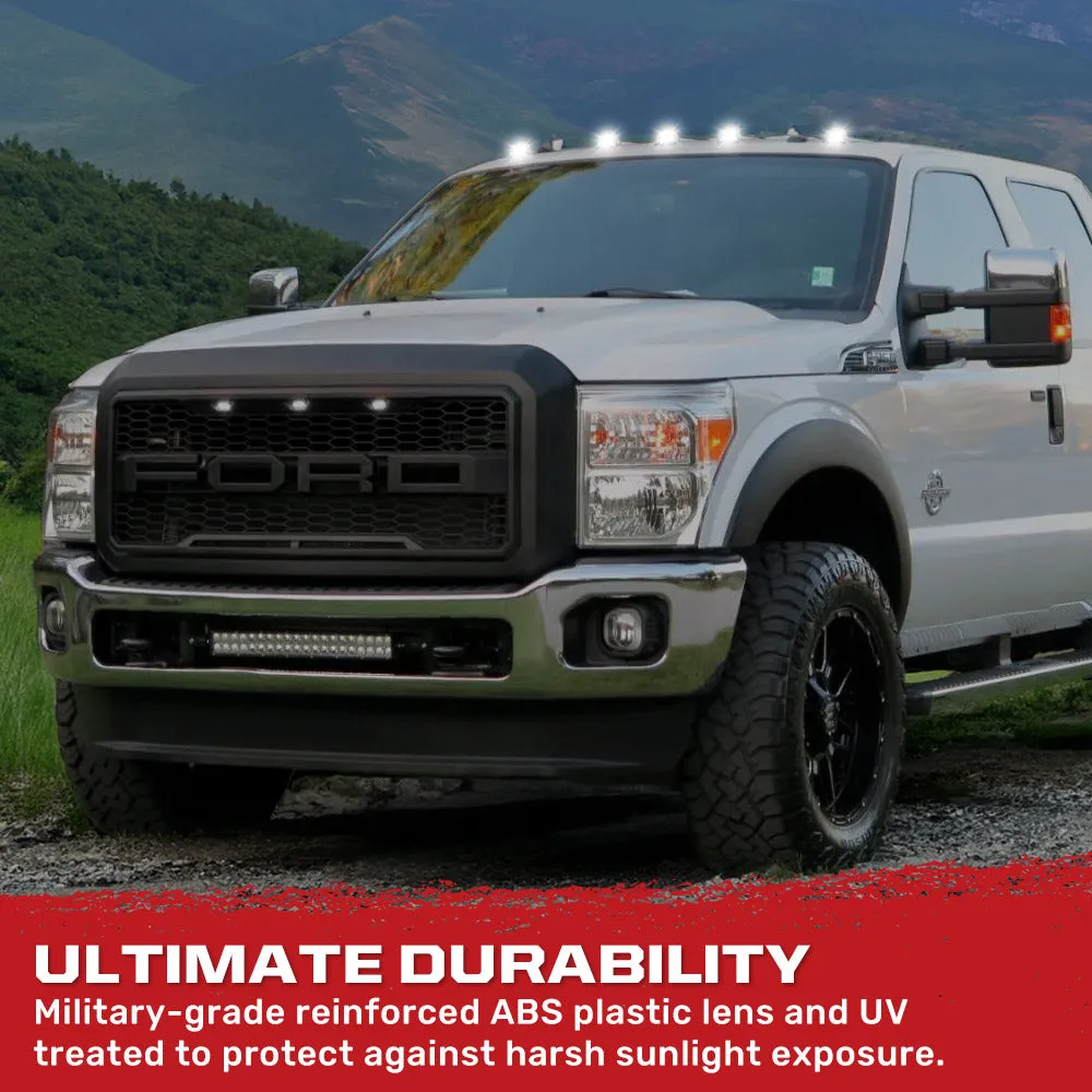 Ford 99-16 Superduty 5-Piece Set Smoked Lens with White and Amber Strobe LEDs and White or Amber Running Light LEDs - product image