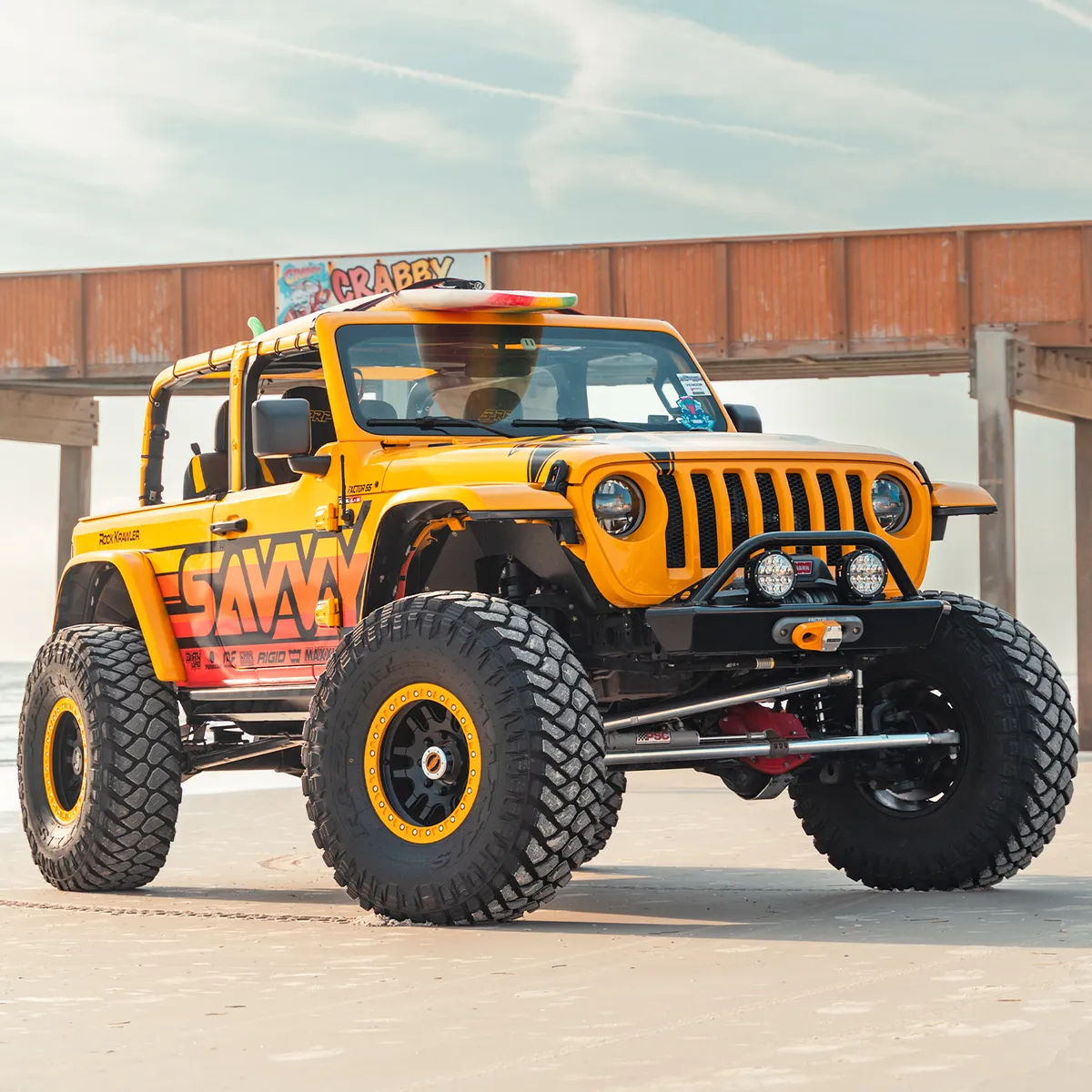 18c Wrangler Legacy Front Bumper With Hoop Raw product image