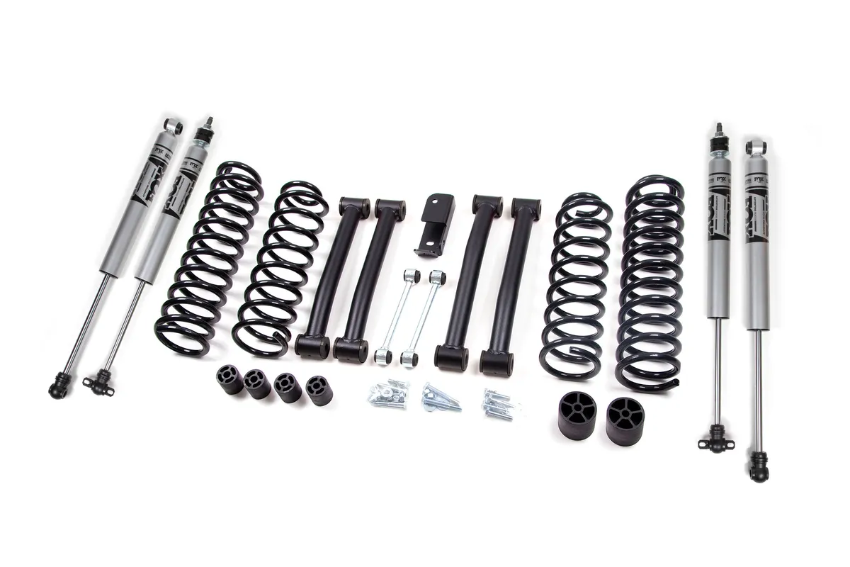 Zone Offroad 1993-1998 Jeep Grand Cherokee (ZJ) 4 LCA Suspension Lift System - Front Coils Rear Coils - Fox 2.0 Adventure Series Shocks
