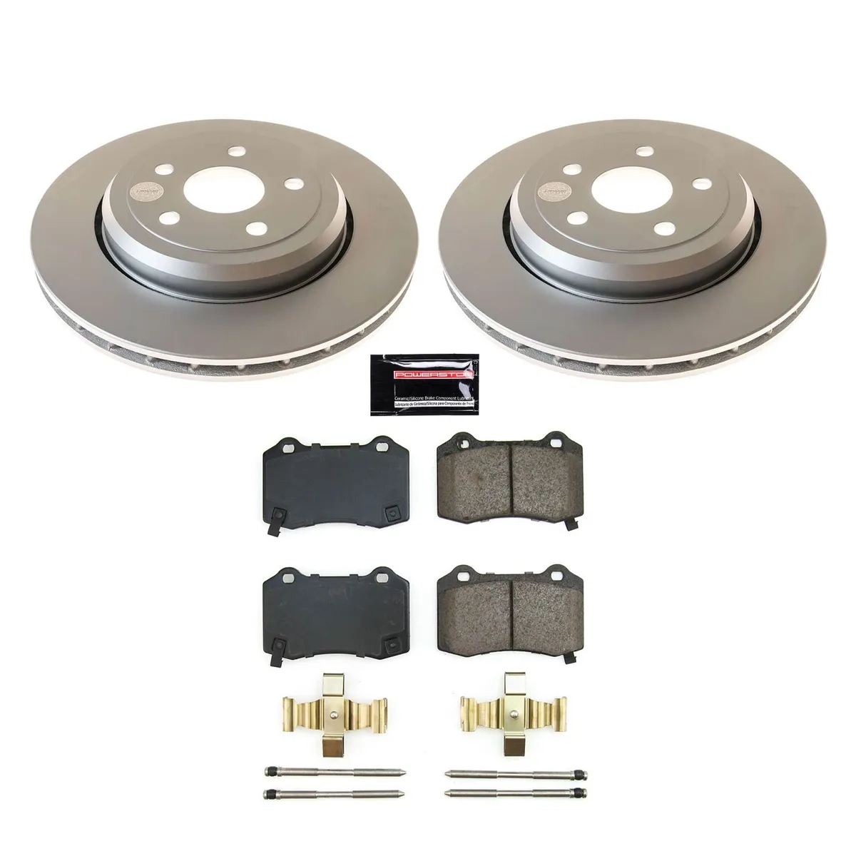 Z17 Geomet Coated Rotor Kit: Genuine Geomet Fully Coated Rotors; Ceramic Pads W/Hardware product image