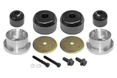 Rock Jock Bump Stop Kit 97-06 Wrangler TJ/LJ Rear Includes Polyurethane Bump Stops Aluminum Spacers Hardware RockJock 4x4