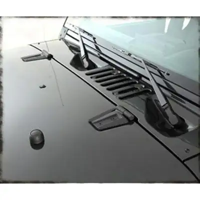 Smittybilt 0718 Wrangler (Jk) Complete Hood Kit Black