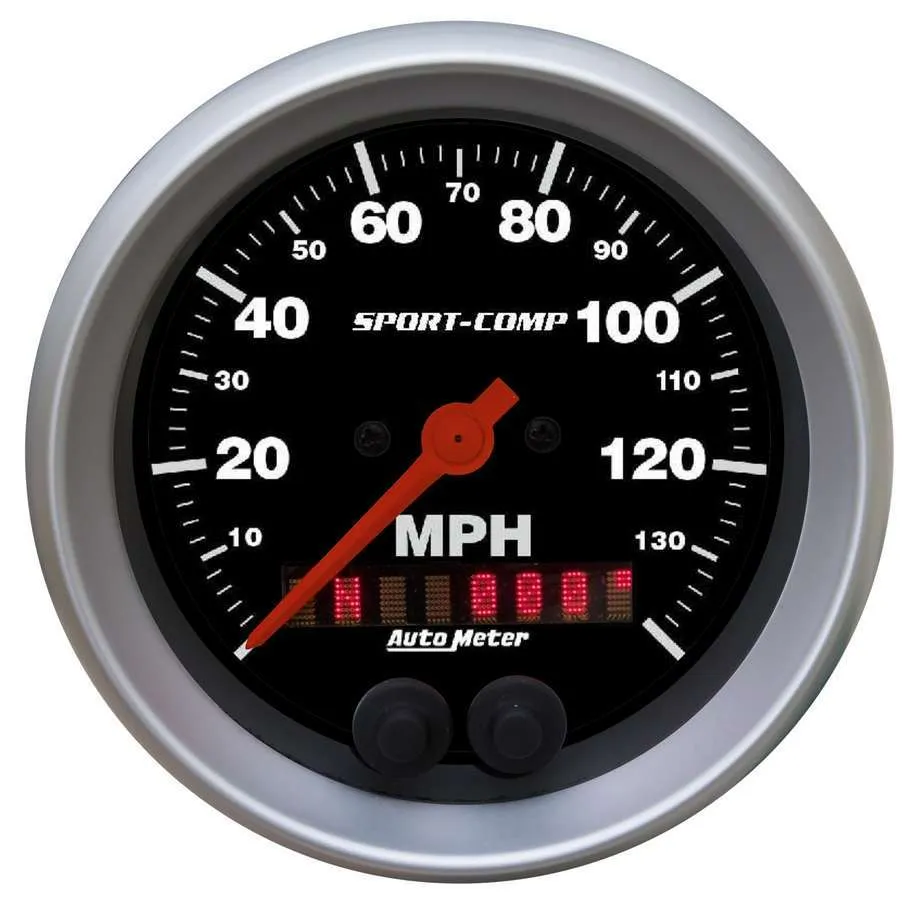 AutoMeter Gauge, Speedometer, 3 3/8", 140mph, GPS, Sport-Comp
