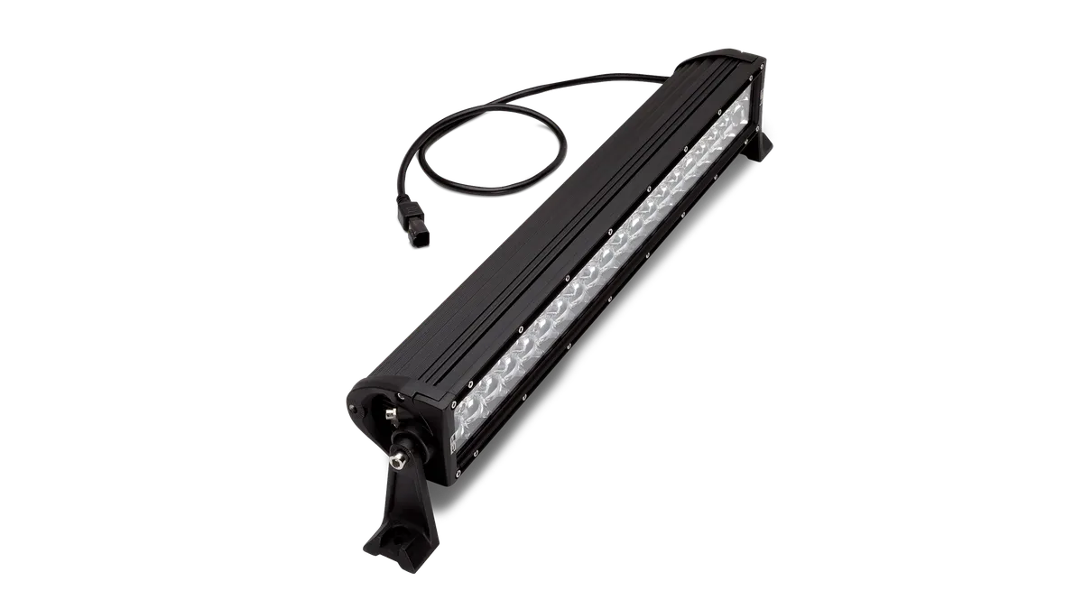 ECO-Series Rear Bumper; w/Dual Cube Light Pockets; 1/8 in. Steel Plate; Textured Black; product image